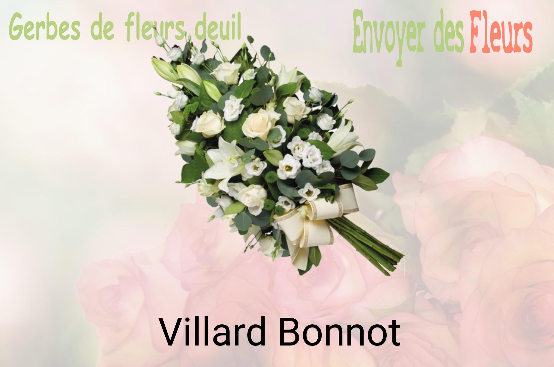 Gerbe de fleurs de deuil livrée à Villard-Bonnot